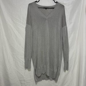 Silver long sleeve Matty Sweater Size M